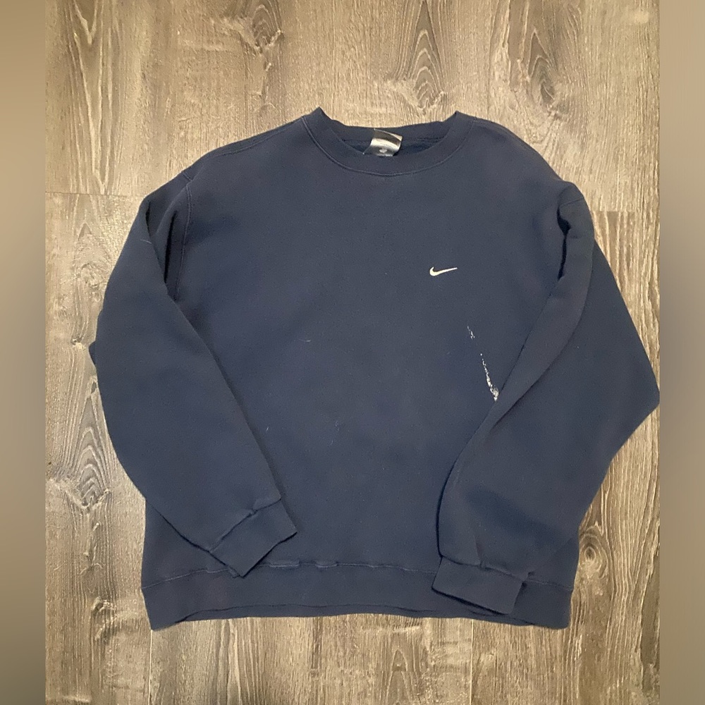 Vintage Nike hoodie men’s size M. Navy dark blue